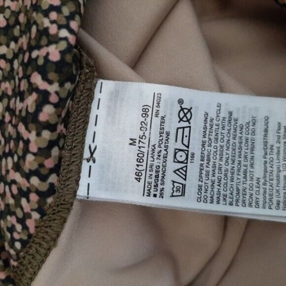 GAP Fit Eclipse Athletic Crop Leggings Dot Patern Regular Sz M - Picture 11 of 12